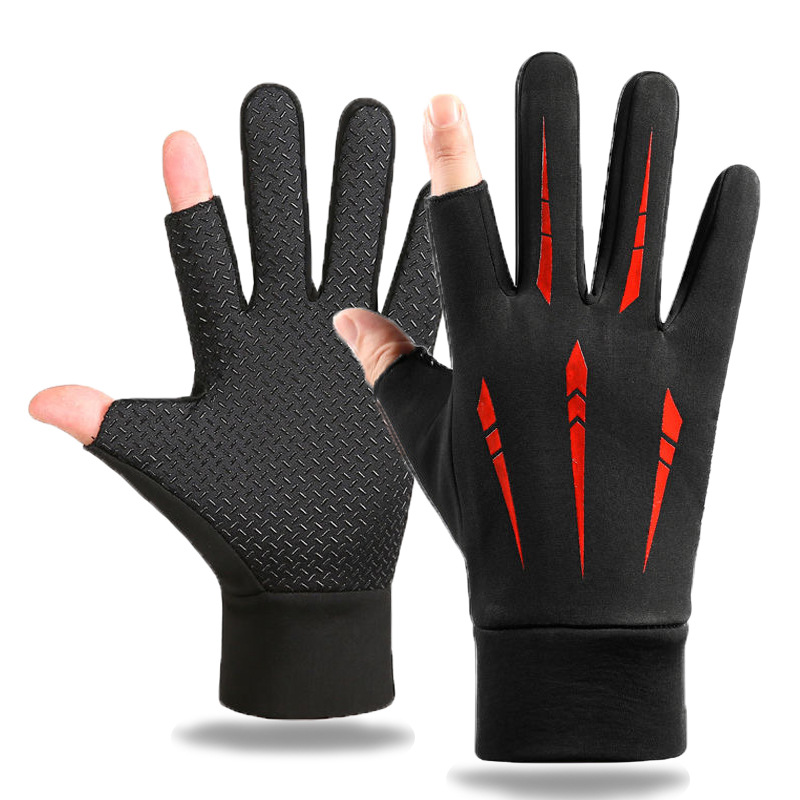 Spearfishing Glove - Ciepłe rękawice rowerowe męskie jesienno-zimowe wędkarskie