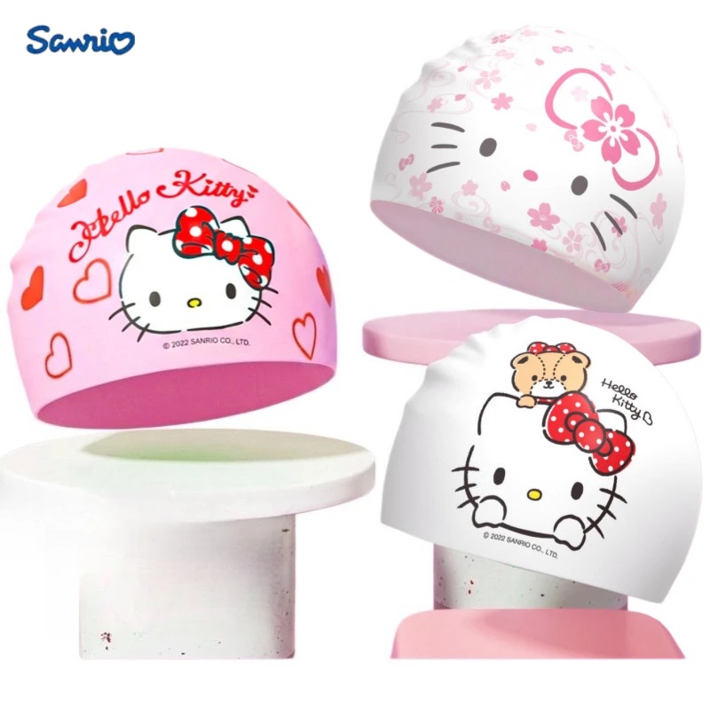 Aquatic Sports Cap - Anime Hello Kitty Czapka do pływania