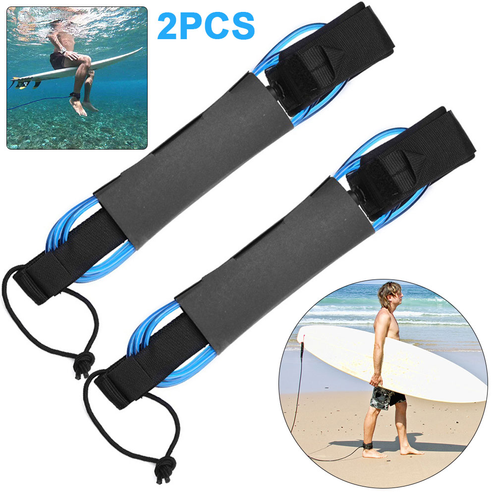 Surfboard Leash Ankle - 2 szt. 1,8m Elastyczna linka do