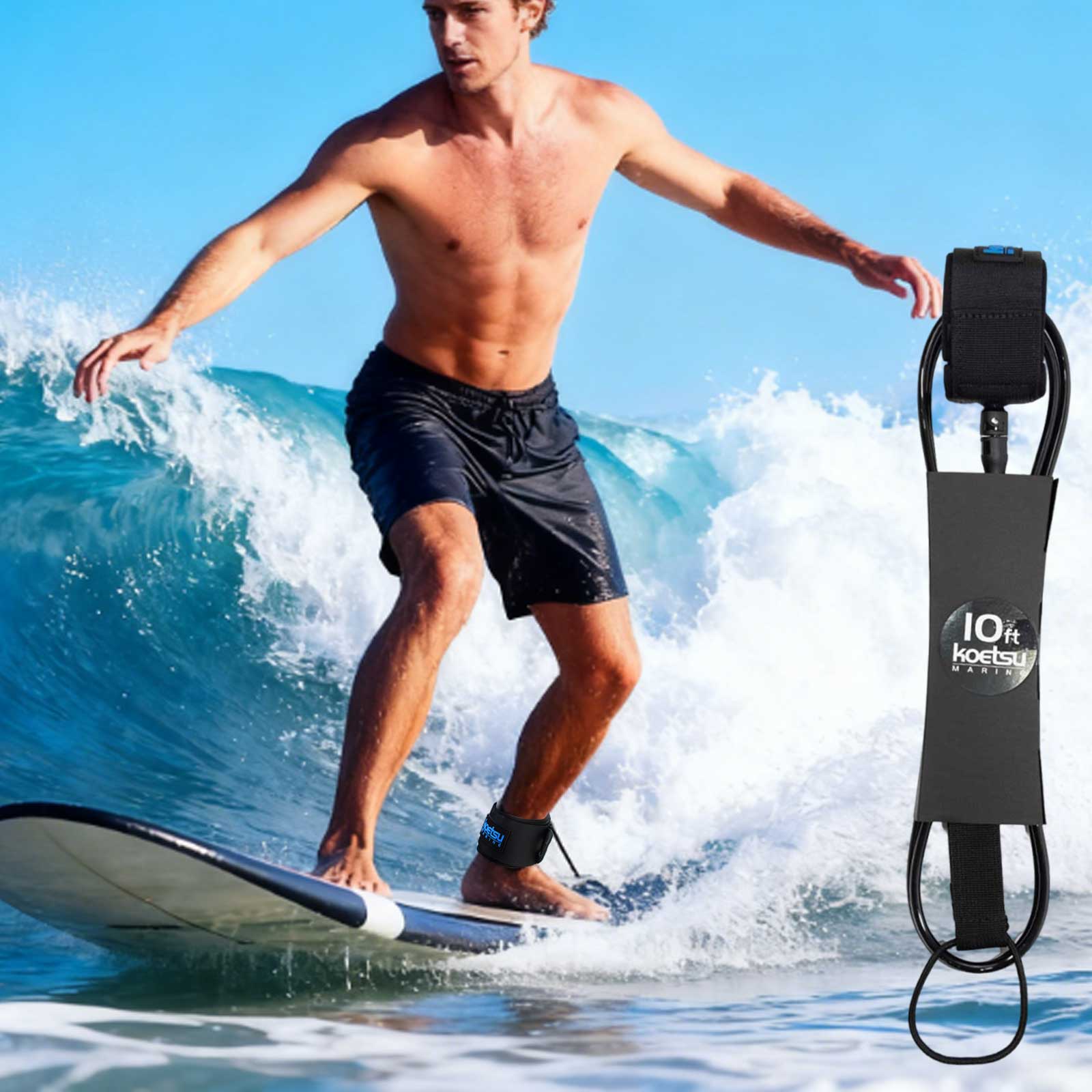 Sznurek do deski SUP o długośc – Surfboard Leash Ankle recenzja i cena