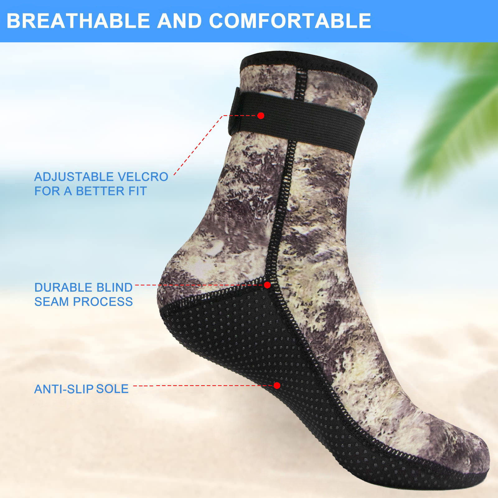 Skarpety do wody z neoprenu 3m – Aquatic Sports Shoes recenzja i cena